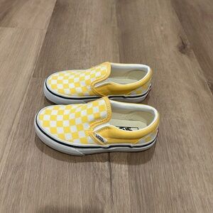 Vans like new sz 11 yellow check
